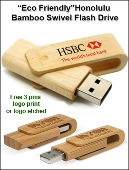 Honolulu Bamboo Flash Drive.